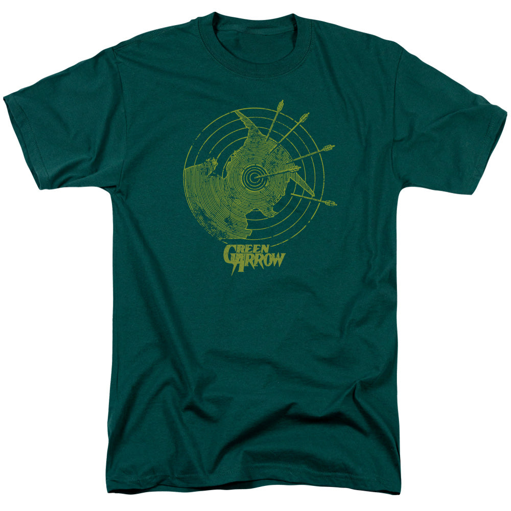 DC Comics Always on Target Mens T Shirt Hunter Green