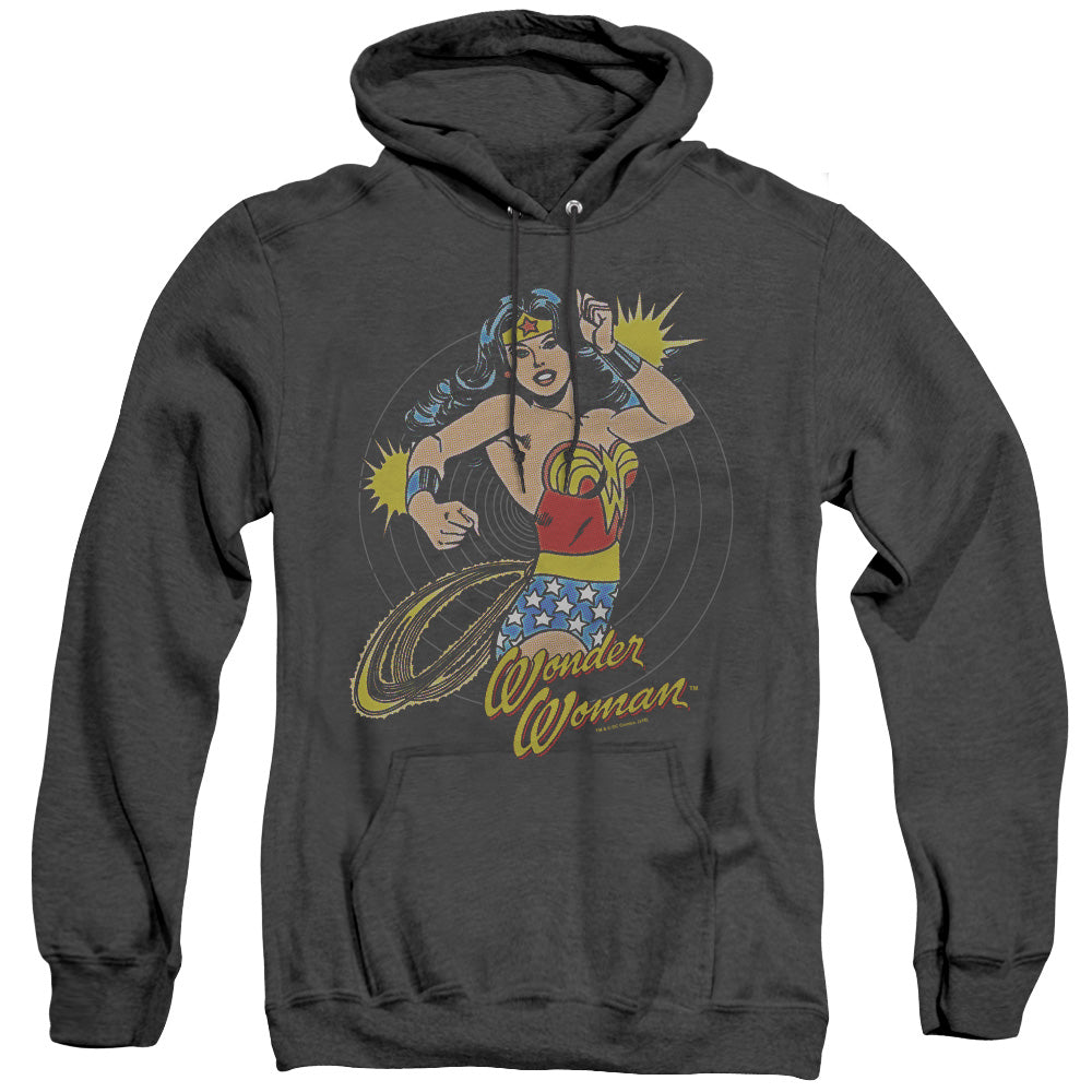 DC Comics Spinning Heather Mens Hoodie Black