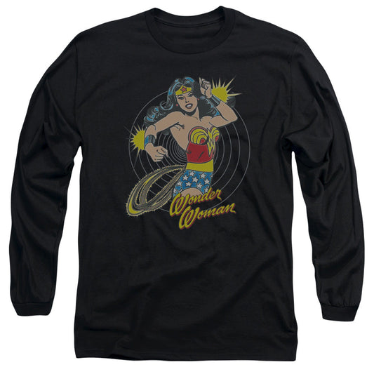 DC Comics Spinning Mens Long Sleeve Shirt Black