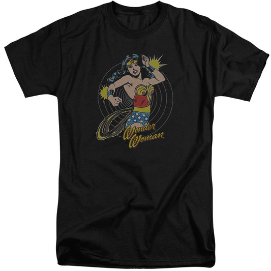 DC Comics Spinning Mens Tall T Shirt Adult Tall Black