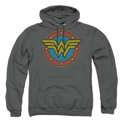 Dc Ww Vintage Emblem Mens Hoodie Charcoal