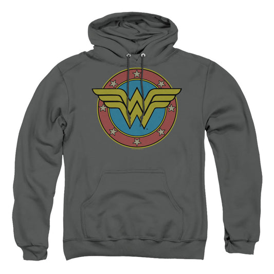 Dc Ww Vintage Emblem Mens Hoodie Charcoal
