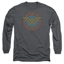 Load image into Gallery viewer, Dc Ww Vintage Emblem Mens Long Sleeve Shirt Charcoal Officially Licensed
