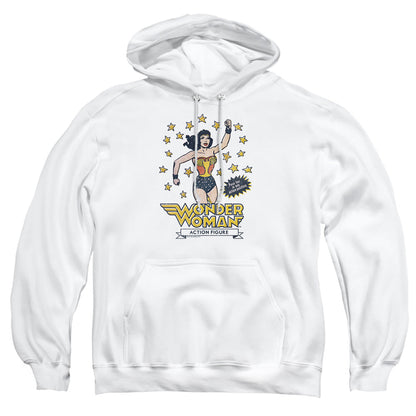 Dc Action Figure Mens Hoodie White