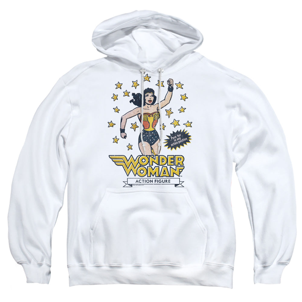 Dc Action Figure Mens Hoodie White