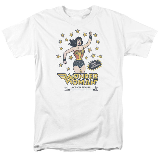 DC Comics Action Figure Mens T Shirt White