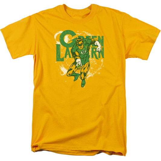 Dc Cosmic Strip Mens T Shirt Gold
