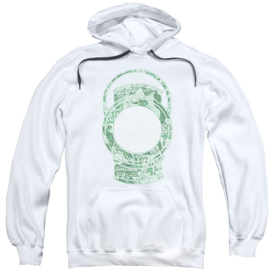 DC Comics Lantern Cover Mens Hoodie White