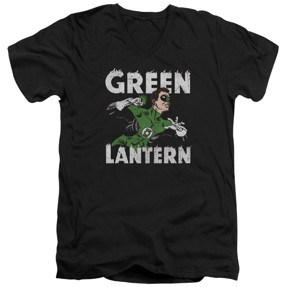 DC Comics Hal Power Mens Slim Fit V Neck T Shirt Black
