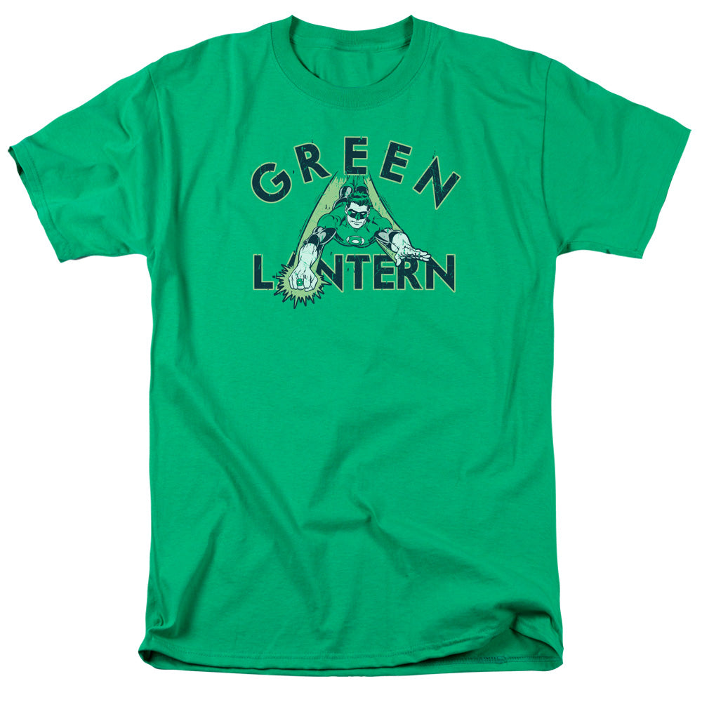 DC Comics in Flight Mens T Shirt Kelly Green
