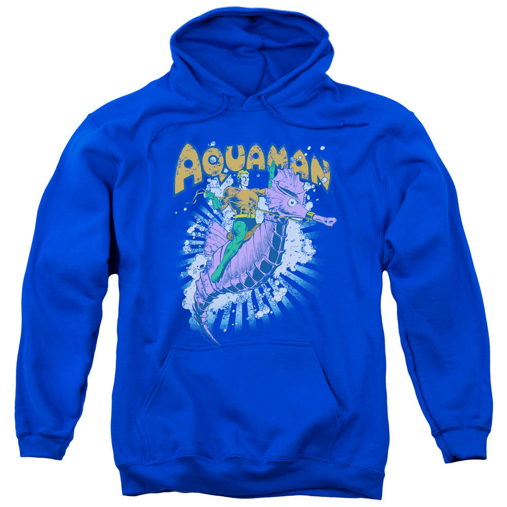 DC Comics Ride Free Mens Hoodie Royal Blue