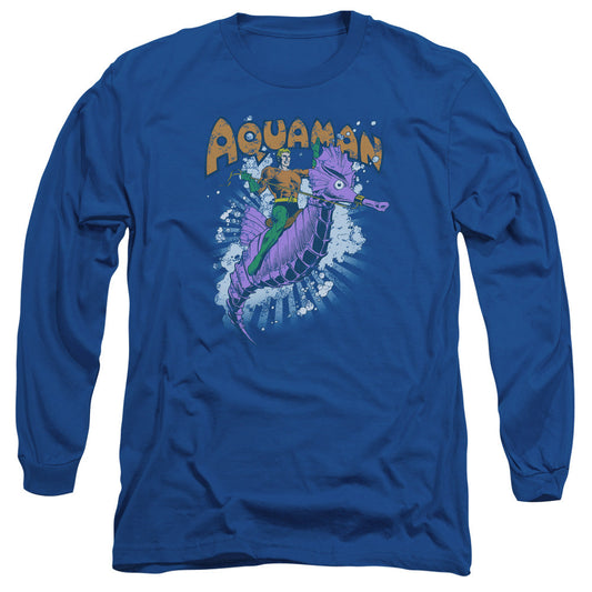 Dc Ride Free Mens Long Sleeve Shirt Royal Blue