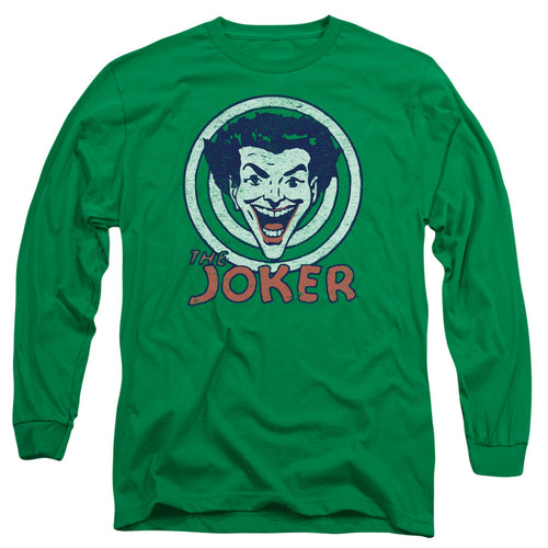 DC Comics Joke Target Mens Long Sleeve Shirt Kelly Green