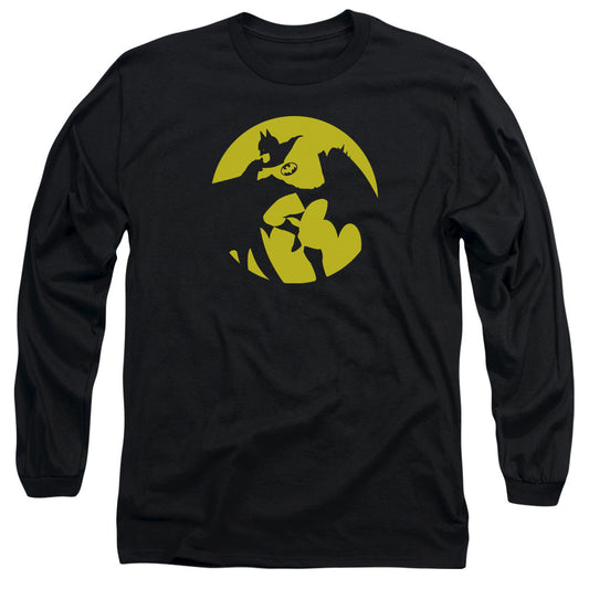 DC Comics Batman Spotlight Mens Long Sleeve Shirt Black