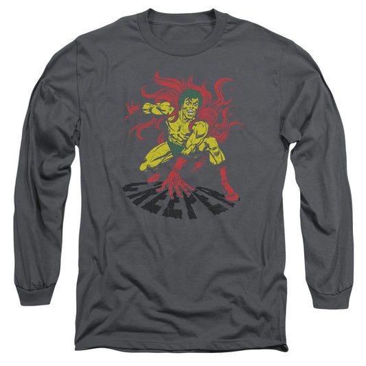 DC Comics Creeper Mens Long Sleeve Shirt Charcoal