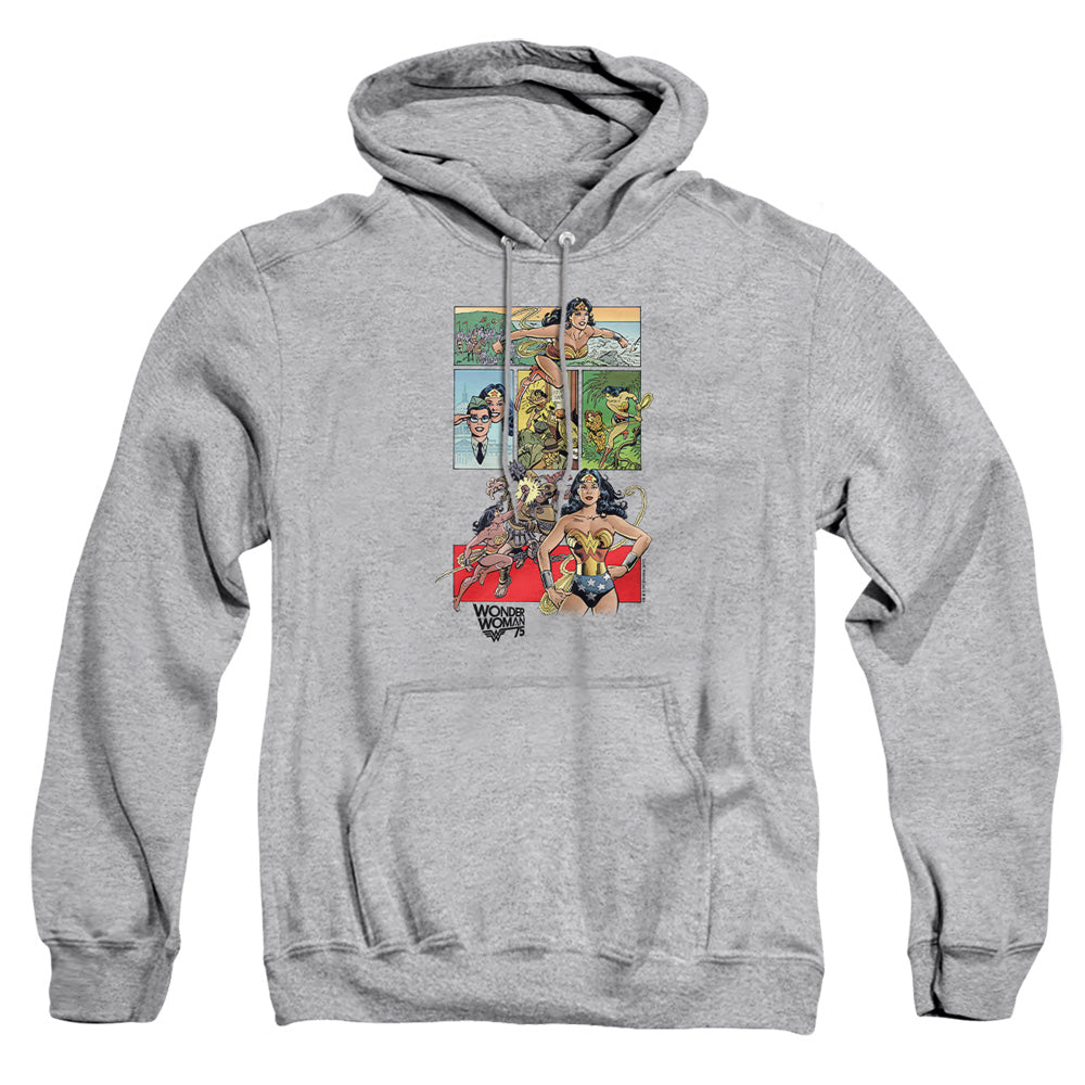 Wonder Woman Ww75 Comic Page Mens Hoodie Athletic Heather