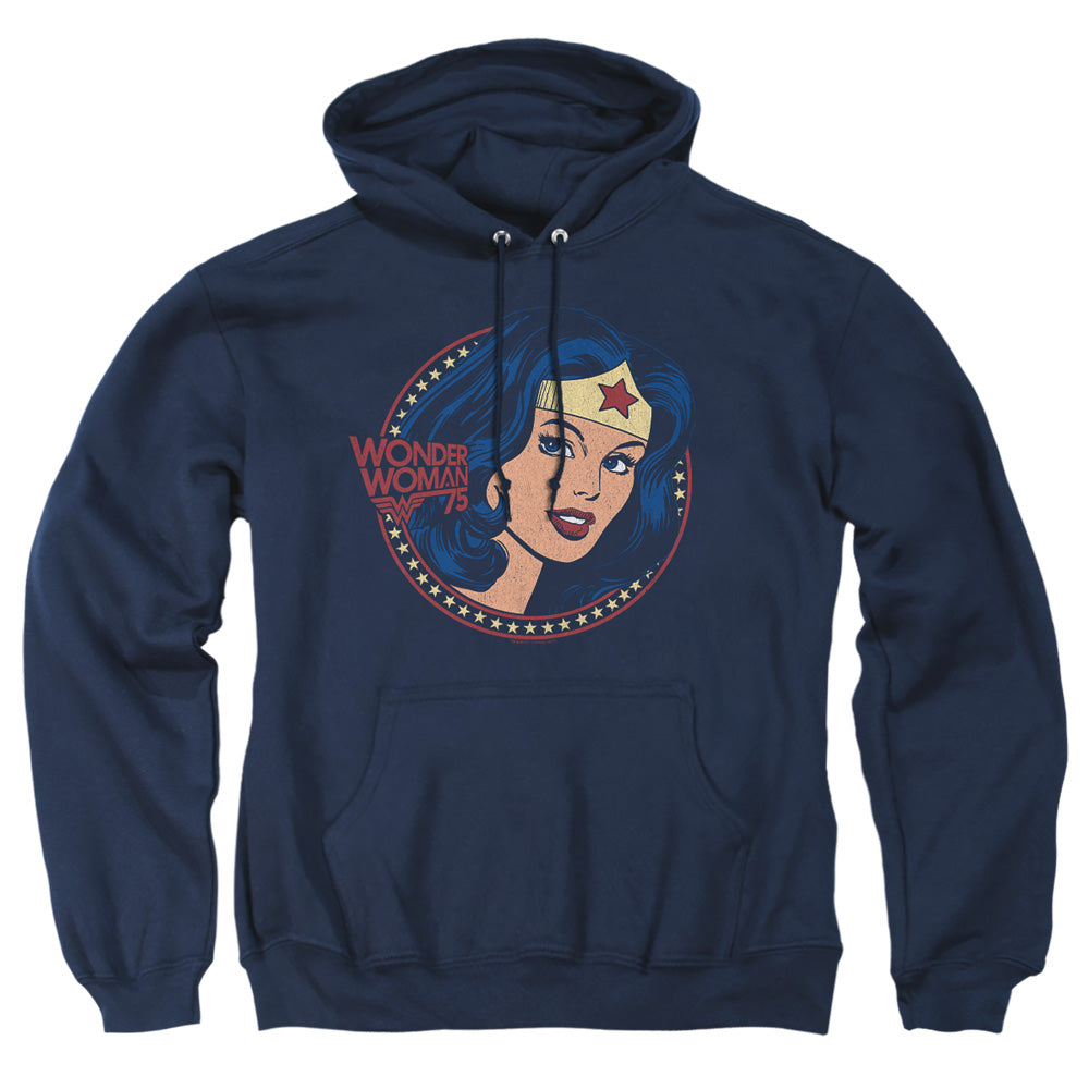 Dc Ww75 Starburst Portrait Mens Hoodie Navy