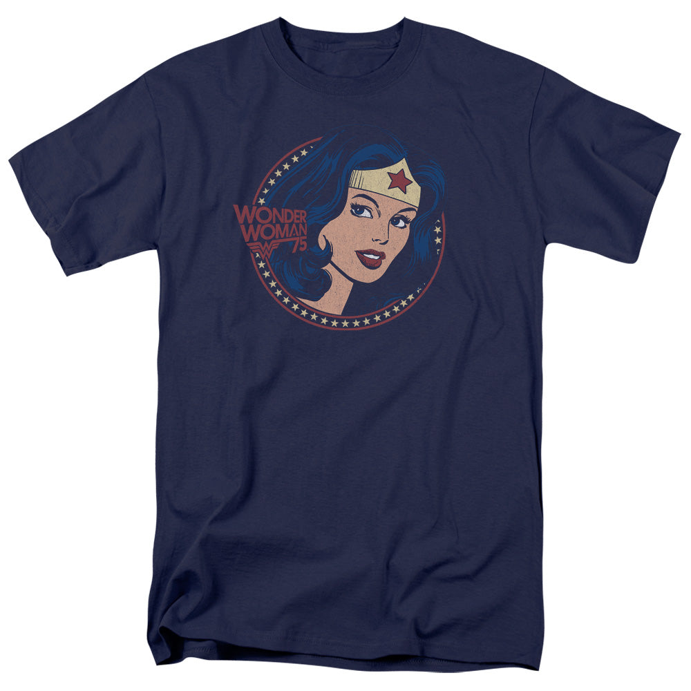 Dc Ww75 Starburst Portrait Mens T Shirt Navy