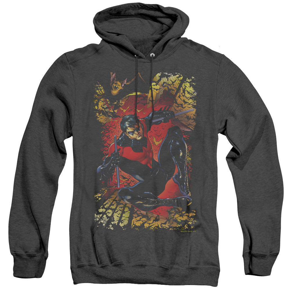 Jla Nightwing #1 Heather Mens Hoodie Black
