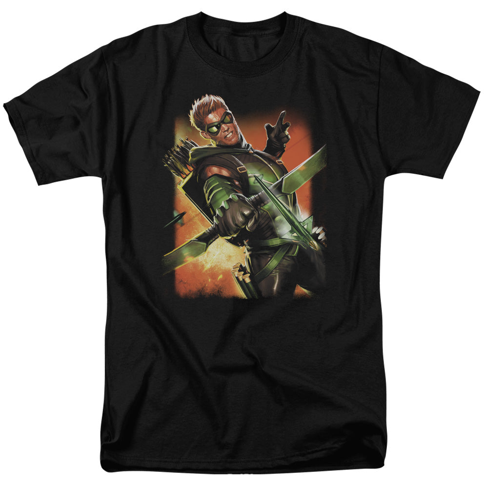 Justice League Of America Green Arrow #1 Mens T Shirt Black