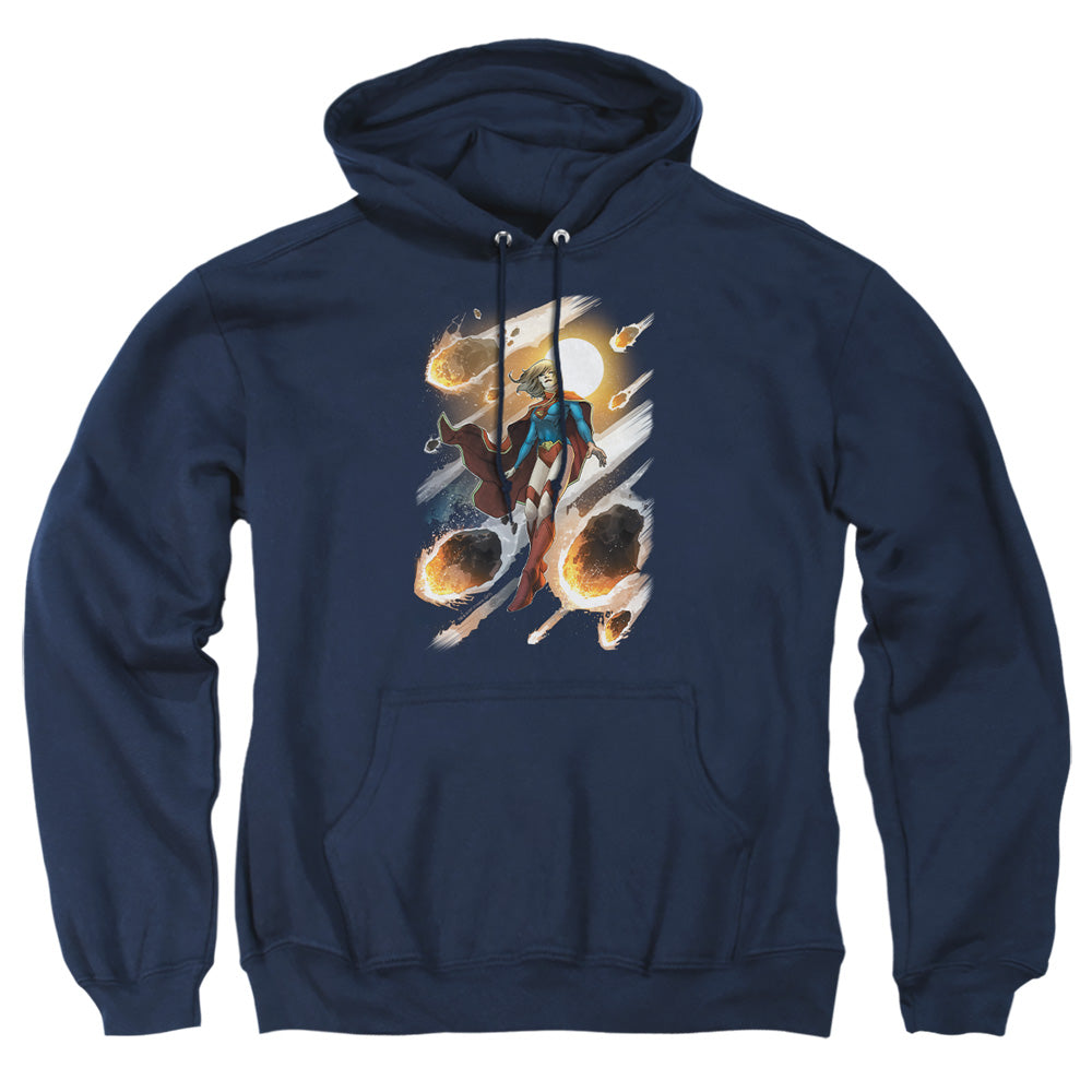 Jla Supergirl #1 Mens Hoodie Navy