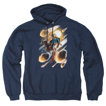 Jla Supergirl #1 Mens Hoodie Navy