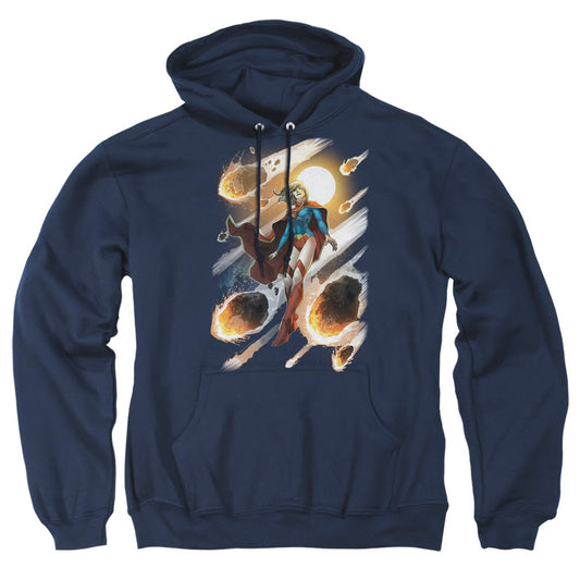Jla Supergirl #1 Mens Hoodie Navy