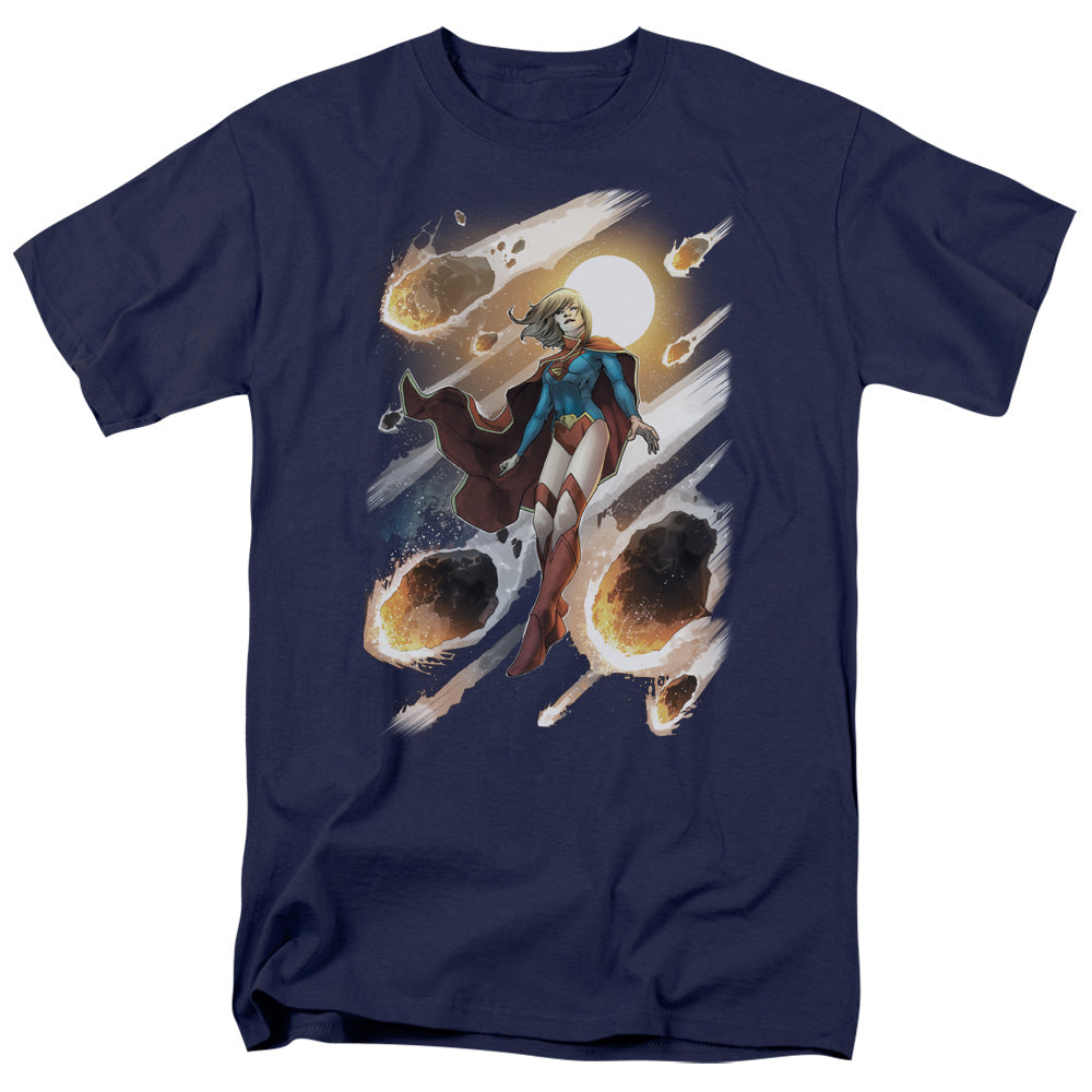 Jla Supergirl #1 Mens T Shirt Navy