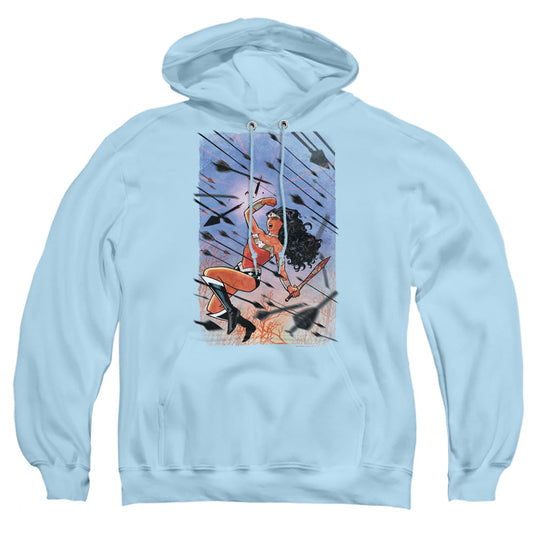 Jla Wonder Woman #1 Mens Hoodie Light Blue