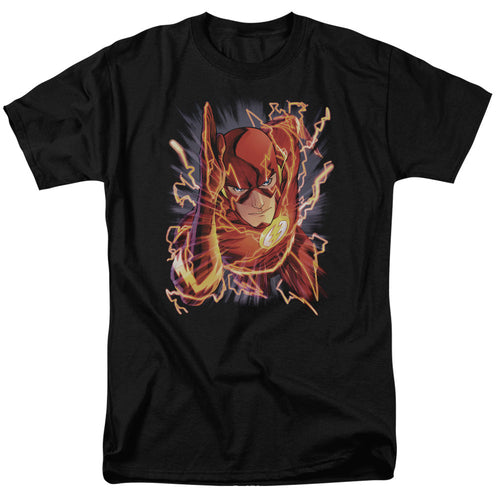 Justice League Of America Flash #1 Mens T Shirt Black