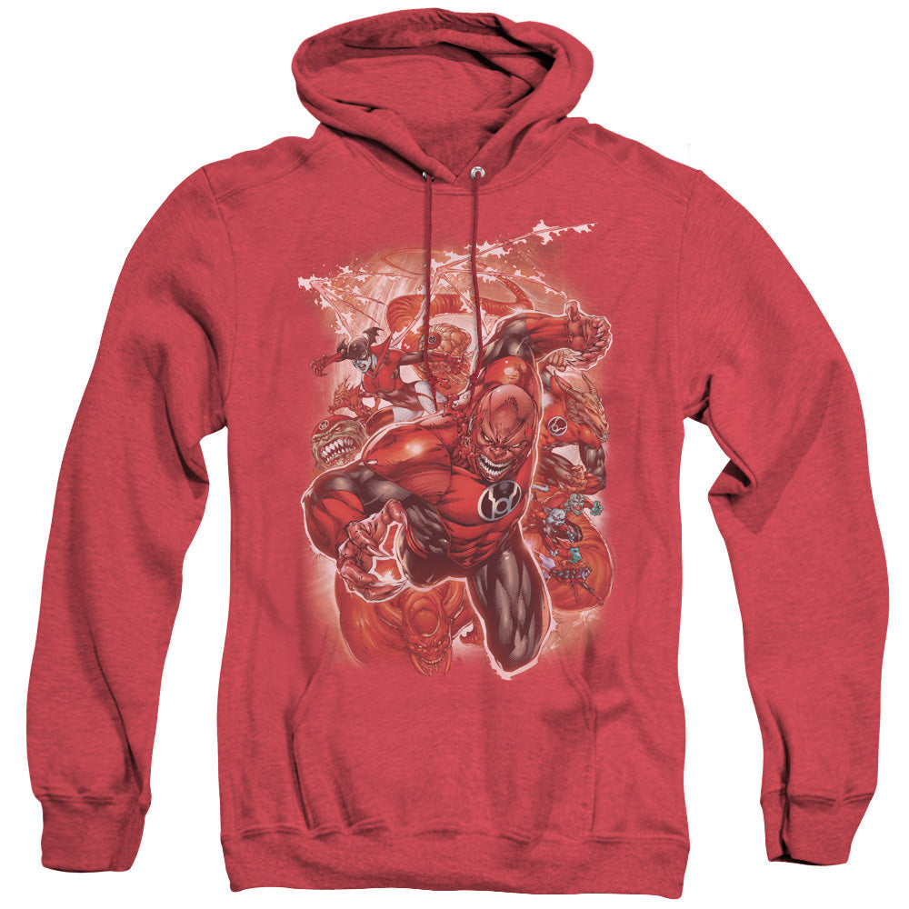 Green Lantern Red Lanterns #1 Heather Mens Hoodie Red