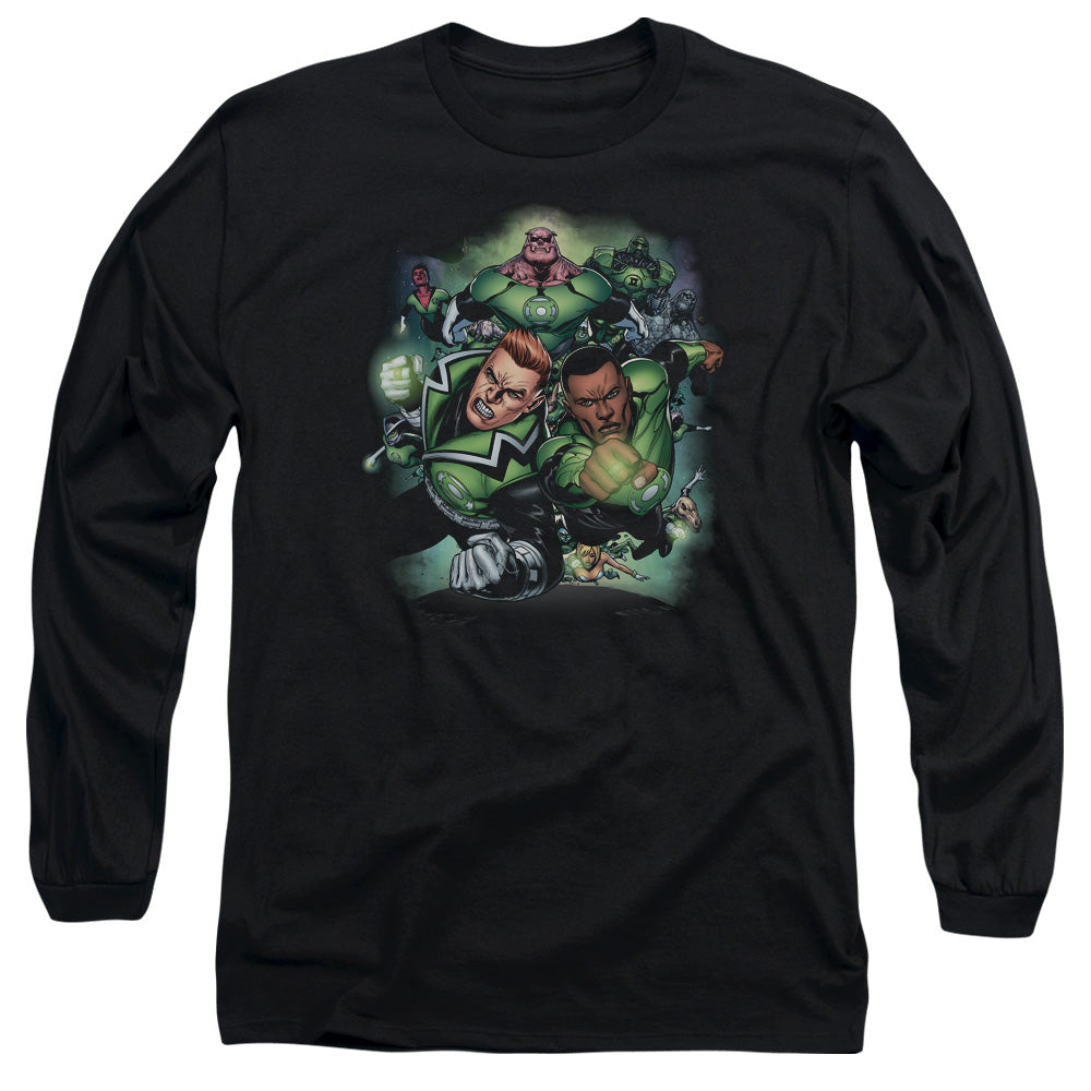 Green Lantern Corps #1 Mens Long Sleeve Shirt Black Officially Licensed