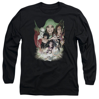 Dcr Justice League Dark Mens Long Sleeve Shirt Black Officially Licensed