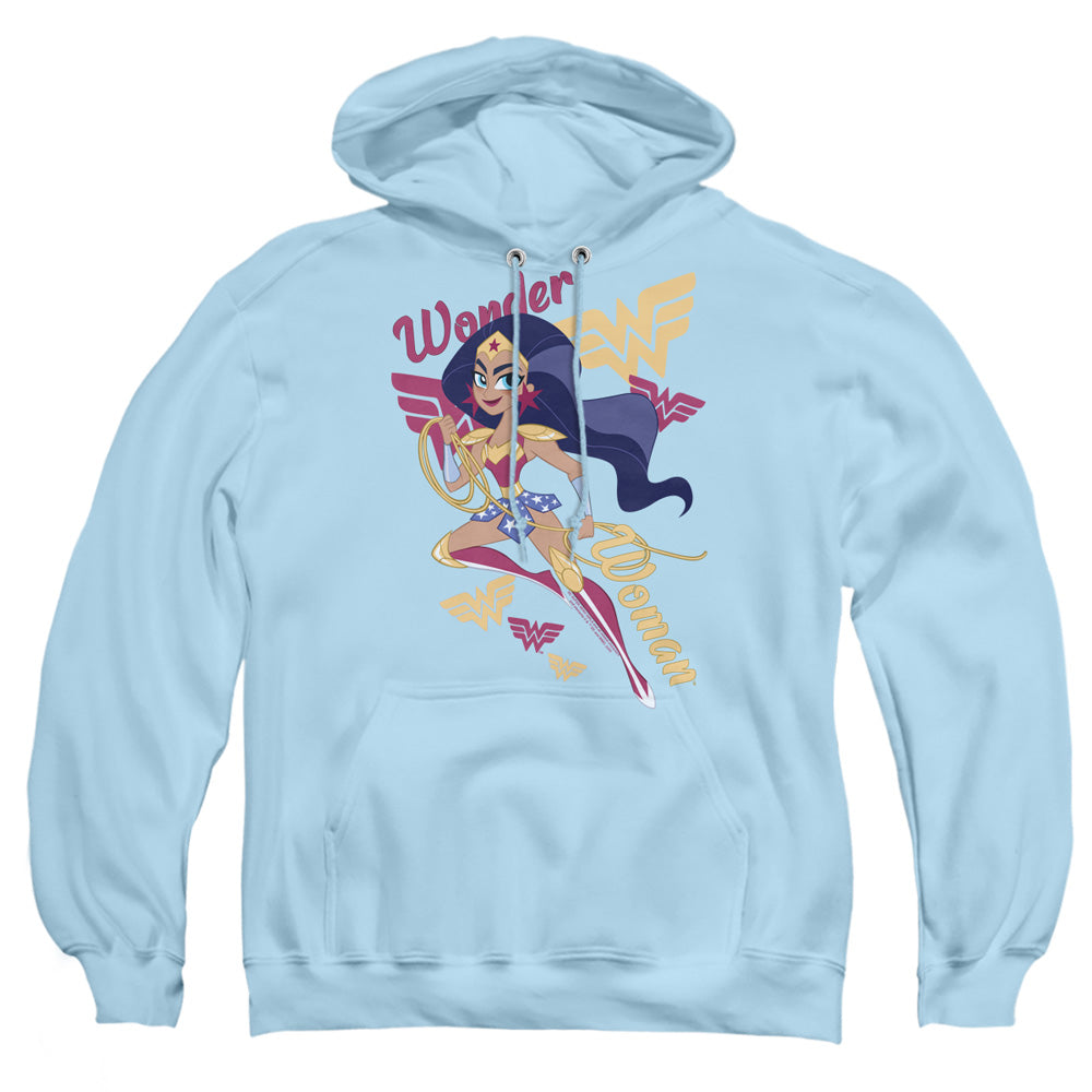 Dc Superhero Girls Wonder Woman Mens Hoodie Light Blue