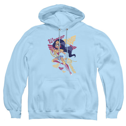 Dc Superhero Girls Wonder Woman Mens Hoodie Light Blue