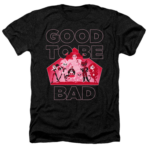 Dc Superhero Girls Good to Be Bad Heather Mens T Shirt Black
