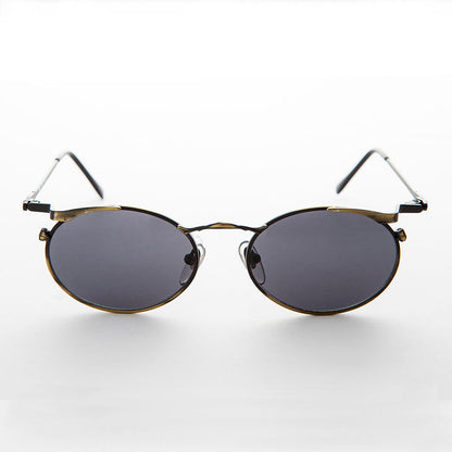 Oval Punk Grunge Steampunk Vintage Sunglass - Dieselgoth