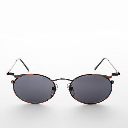 Oval Punk Grunge Steampunk Vintage Sunglass - Dieselgoth