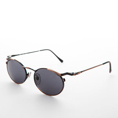 Oval Punk Grunge Steampunk Vintage Sunglass - Dieselgoth