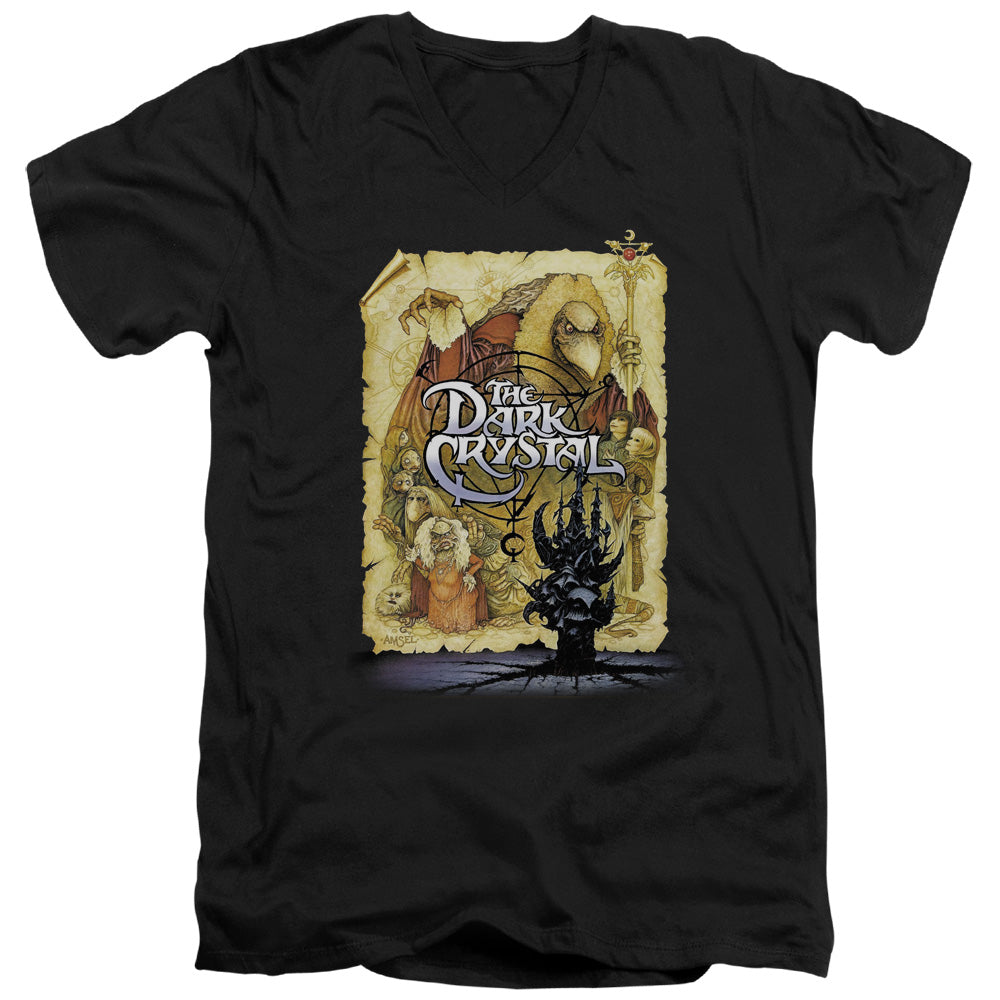 Dark Crystal Poster Mens Tall T Shirt Adult V Neck Black