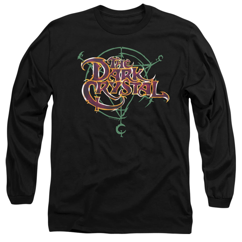 Dark Crystal Symbol Logo Mens Long Sleeve Shirt Black Officially Licensed