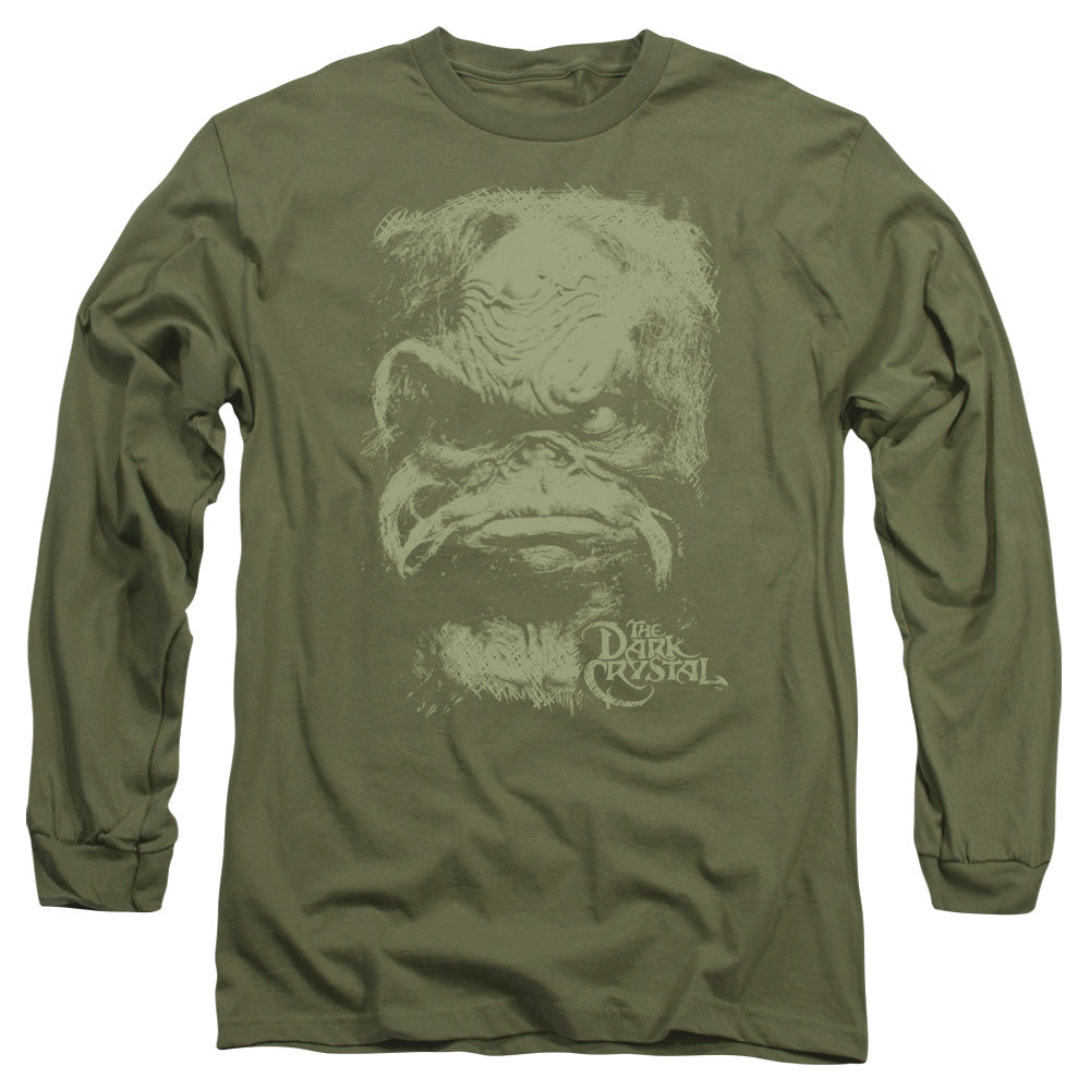 Dark Crystal Aughra Mens Long Sleeve Shirt Military Green Officially Licensed