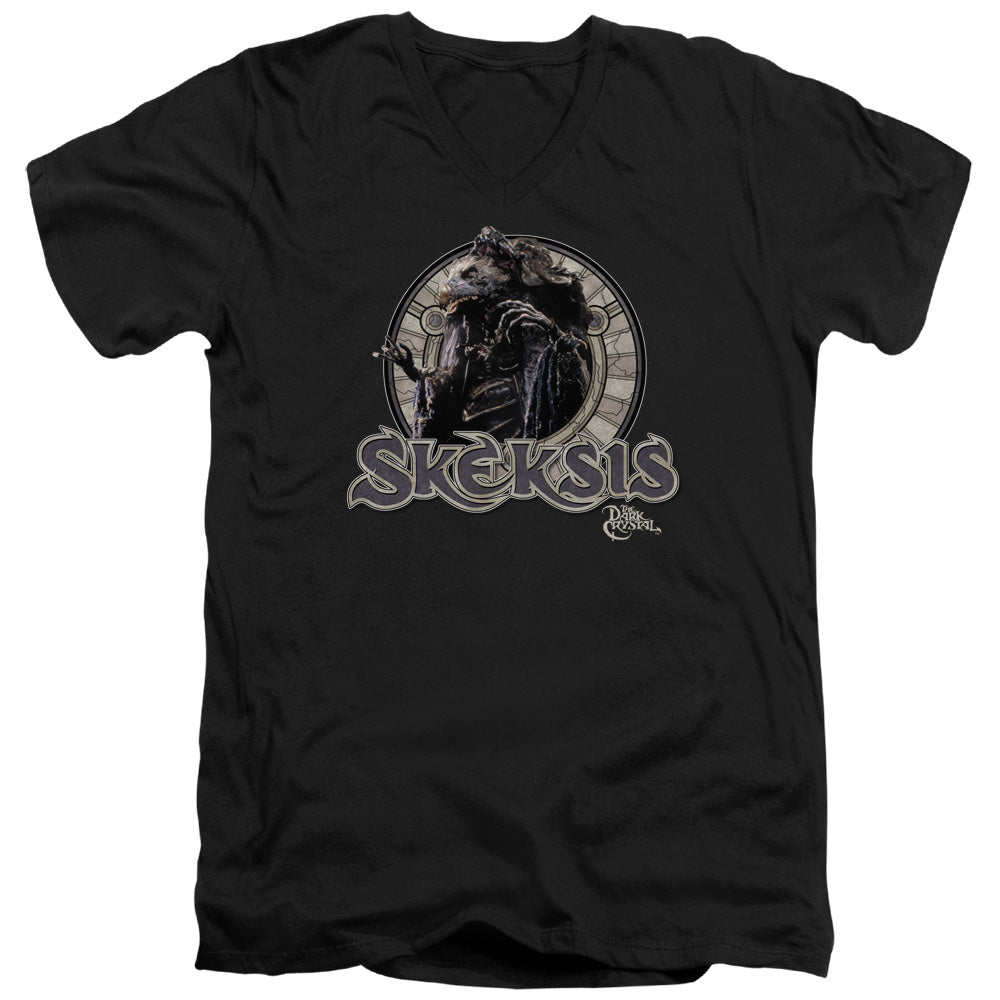 Dark Crystal Skeksis Mens Tall T Shirt Adult V Neck Black