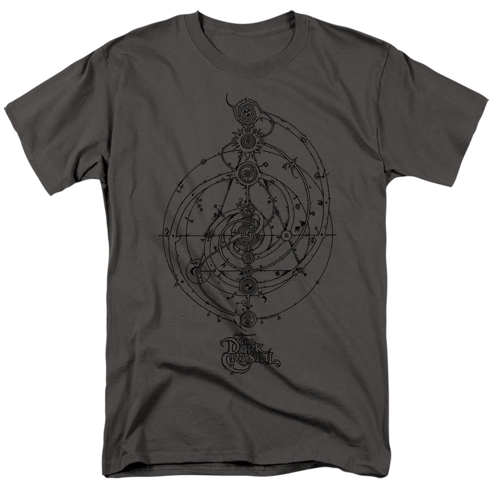 Dark Crystal Dream Spiral Mens T Shirt Charcoal