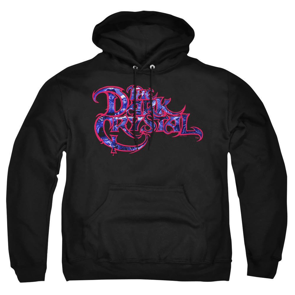 Dark Crystal Collage Logo Mens Hoodie Black