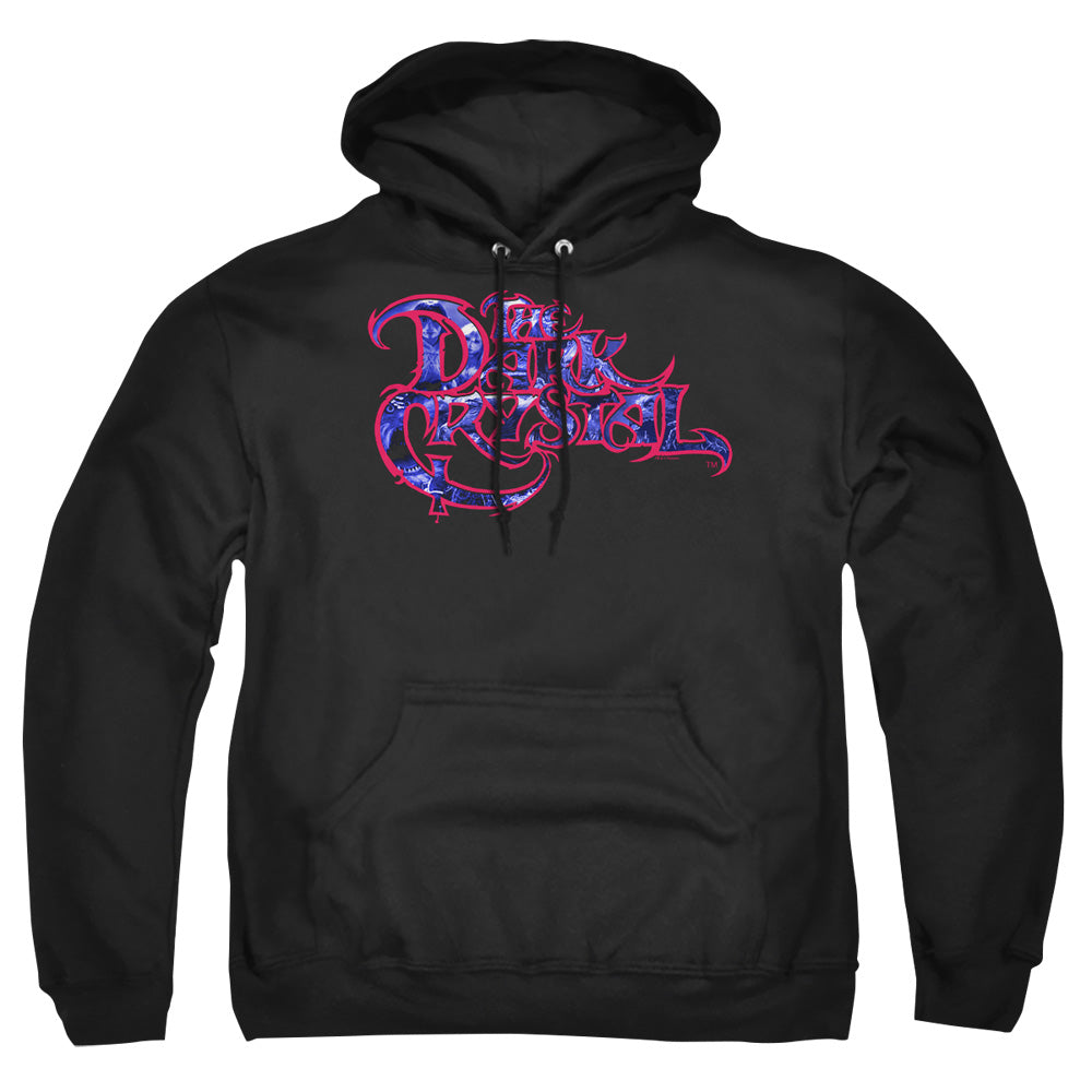 Dark Crystal Collage Logo Mens Hoodie Black