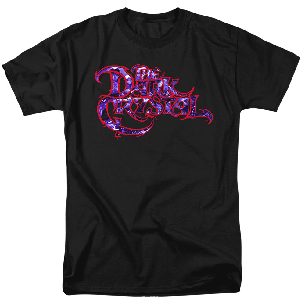 Dark Crystal Collage Logo Mens T Shirt Black