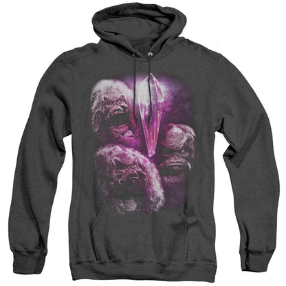Dark Crystal Howling Heather Mens Hoodie Black