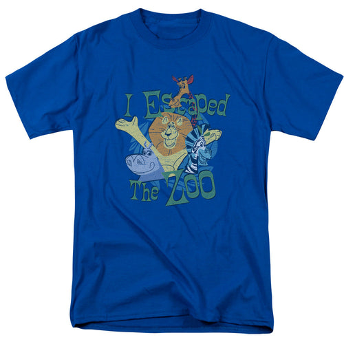 Madagascar Escaped Mens T Shirt Royal Blue