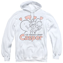 Load image into Gallery viewer, Casper Hearts Mens Hoodie White
